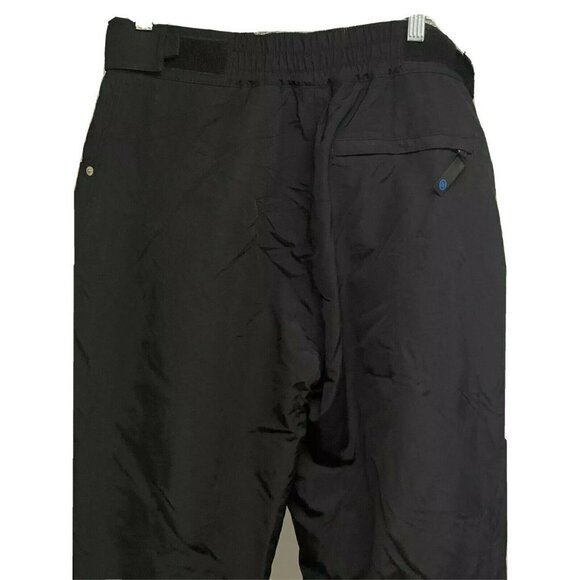 Vintage Womens Slalom Black Ski Snow Pants Medium Insulated Waterproof Pockets - Picture 4 of 11